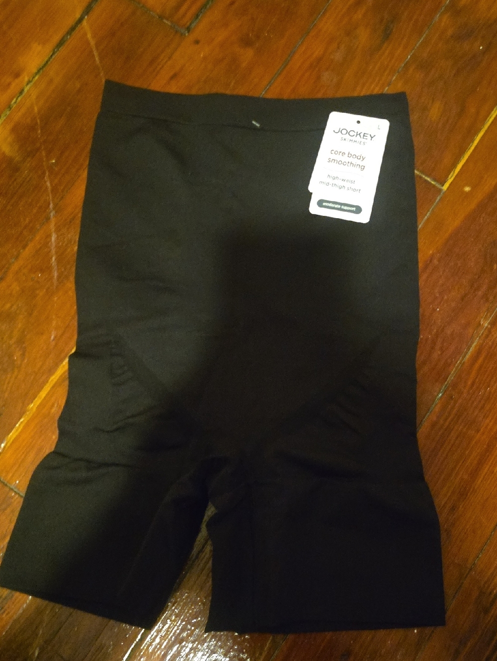 Jockey Black High-Waist Core Smoothing Shaper Shorts